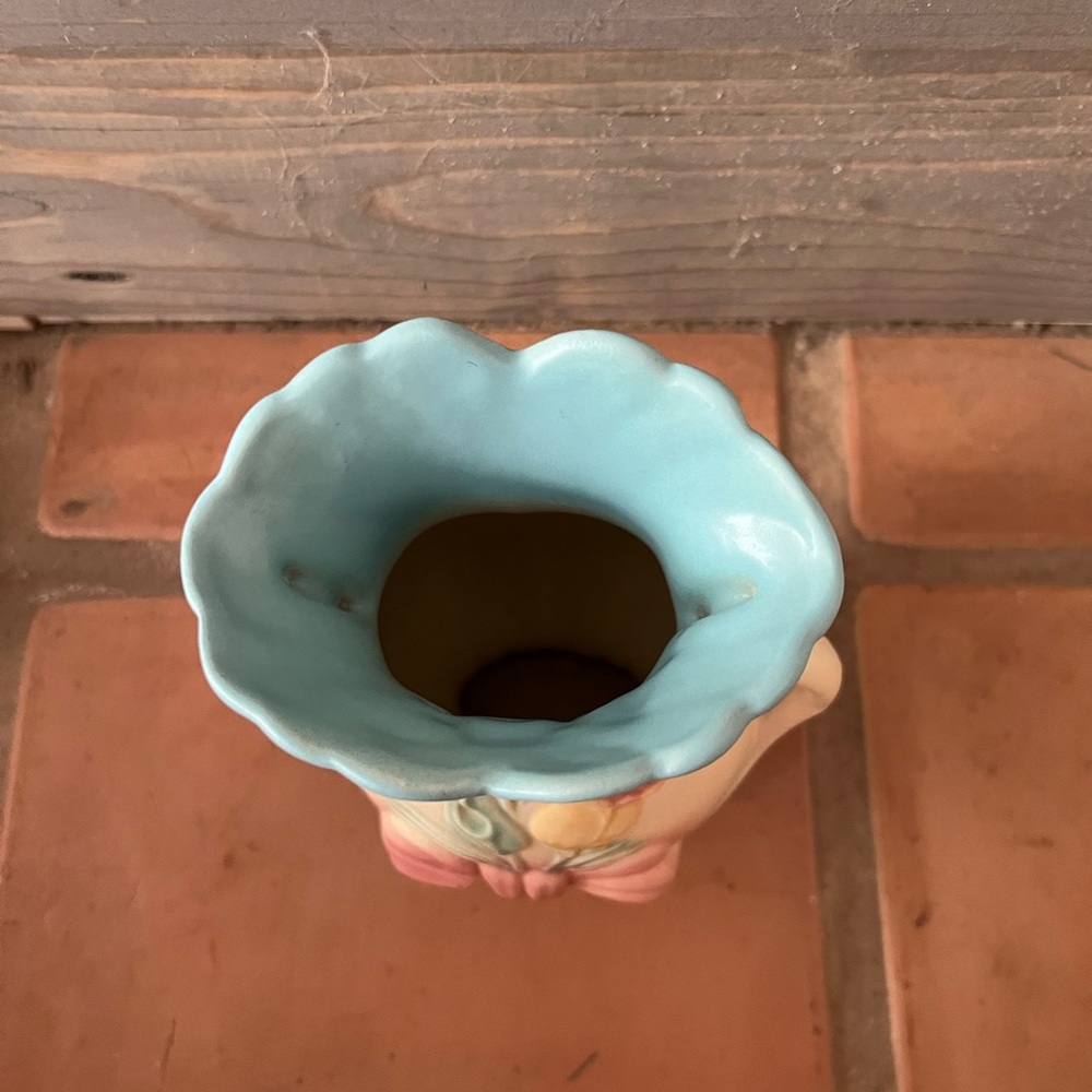 RARE Vintage Original Hull Art Bow Knot Double Handle Vase B-7-8.5” - Picture 16 of 16